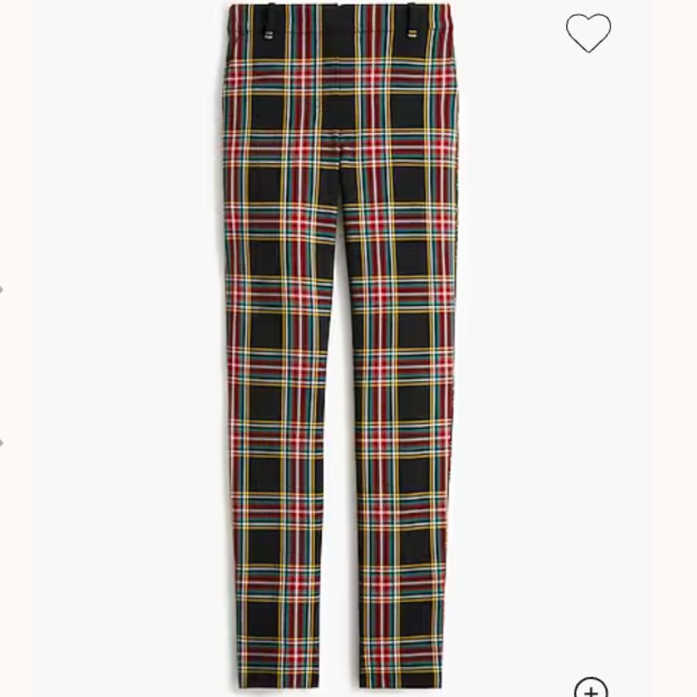 J.Crew Full-length Ruby pant in Stewart tartan Size 4